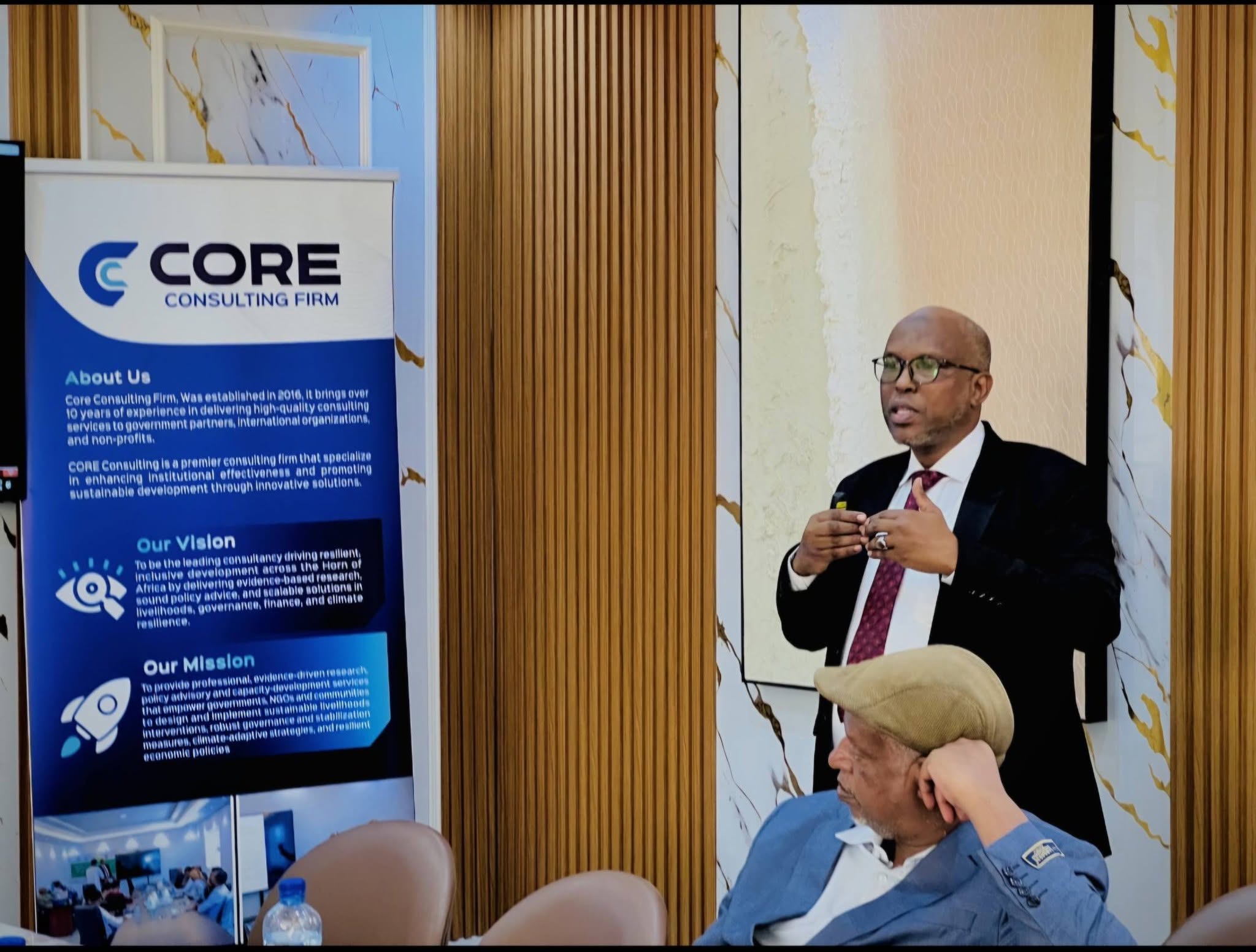 Core Consulting Firm successfully delivered a dedicated training session on the Economic and Finance (E&F) Subcommittee Manual and Standard Operating Procedures (SOPs) to the members of the E&F Subcommittee of the Somaliland House of Representatives.